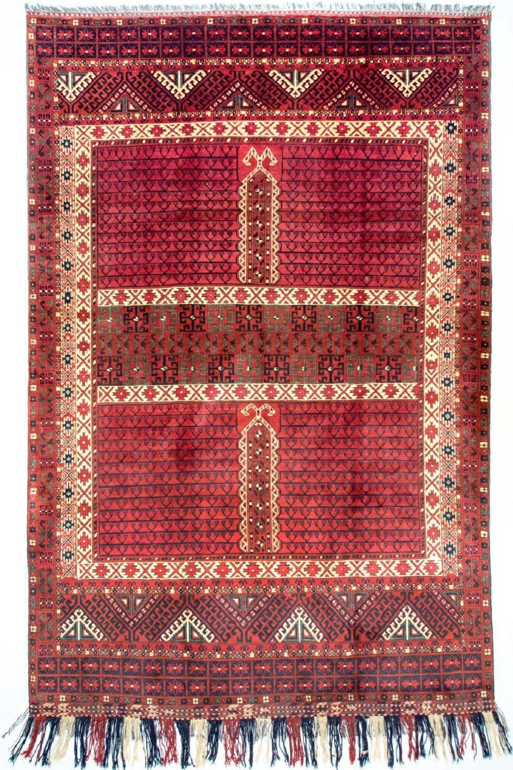 Afghaans tapijt - Hatshlu - 293 x 203 cm - rood