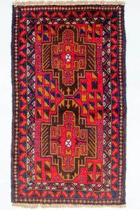 Baluch tapijt - 142 x 84 cm - rood