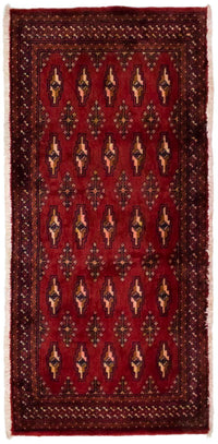 Turkaman tapijt - 130 x 60 cm - rood
