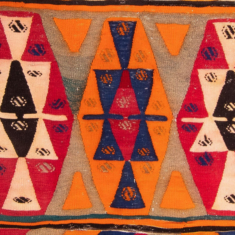 Loper Kelim tapijt - Oud - 300 x 160 cm - veelkleurig