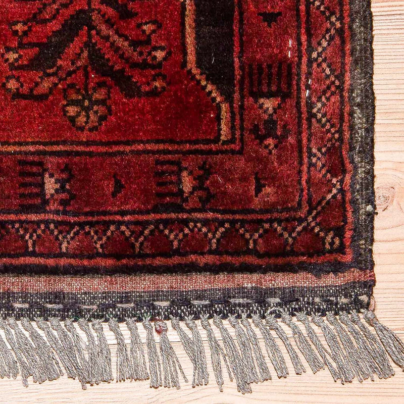 Afghaans tapijt - Kunduz - 138 x 96 cm - rood