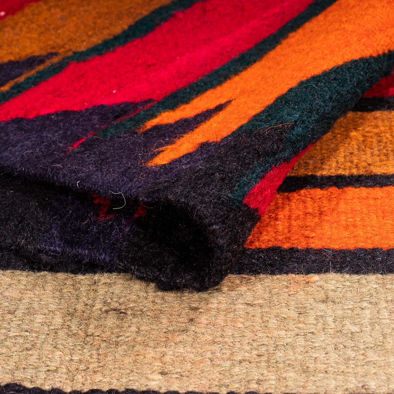 Loper Kelim tapijt - Oud - 350 x 150 cm - veelkleurig