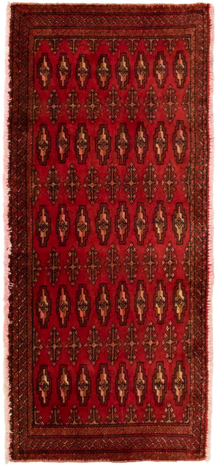 Turkaman tapijt - 130 x 60 cm - rood