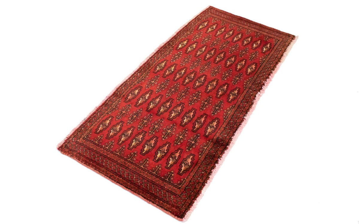Turkaman tapijt - 130 x 60 cm - rood