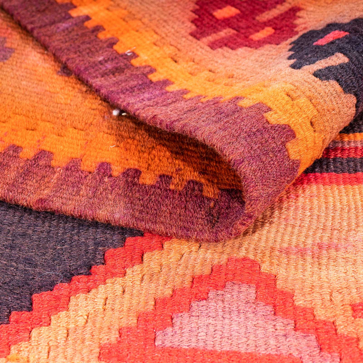 Loper Kelim tapijt - Oud - 360 x 140 cm - veelkleurig