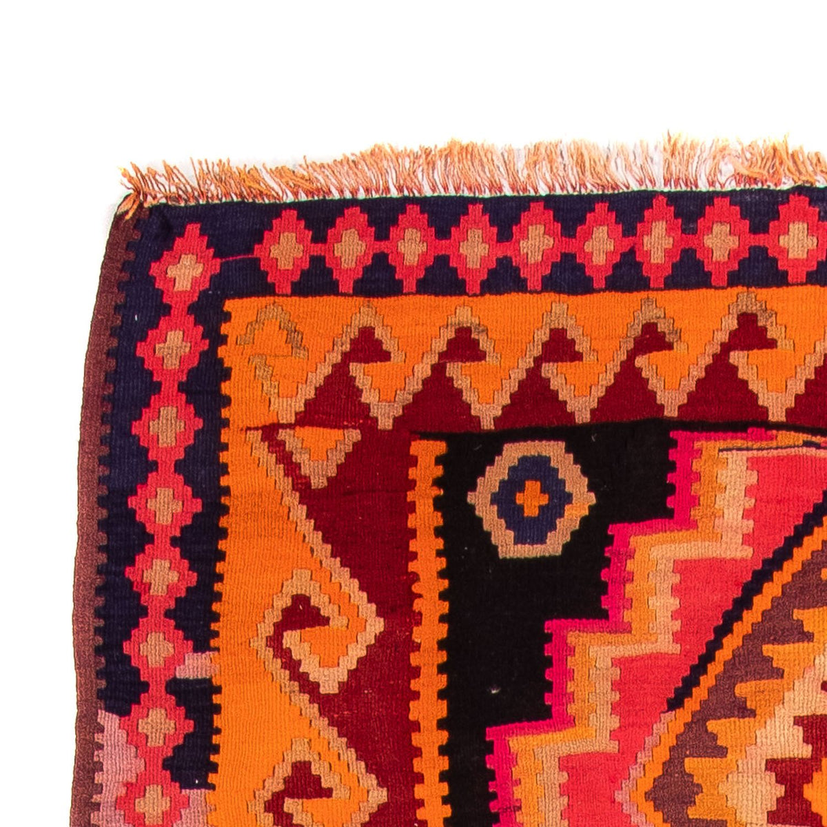 Loper Kelim tapijt - Oud - 320 x 155 cm - veelkleurig