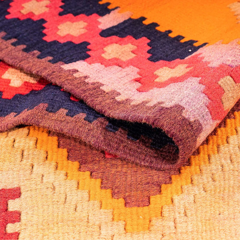 Loper Kelim tapijt - Oud - 320 x 155 cm - veelkleurig