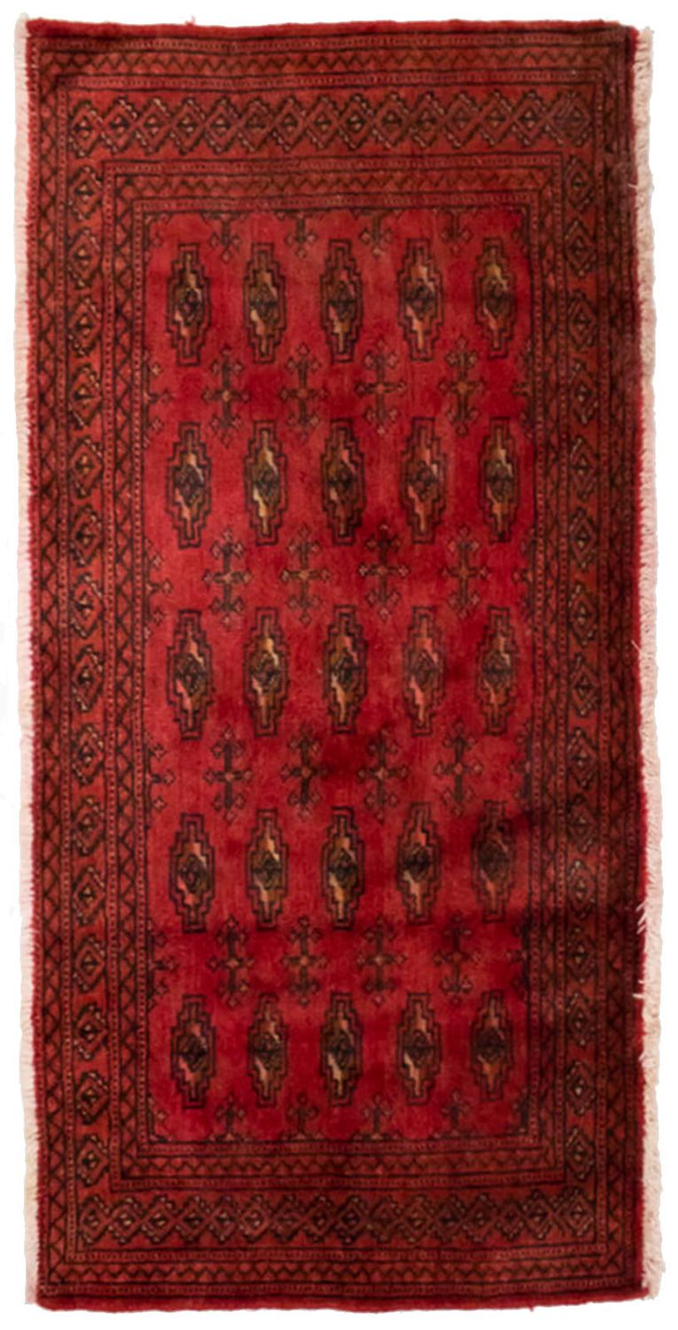 Turkaman tapijt - 130 x 60 cm - rood