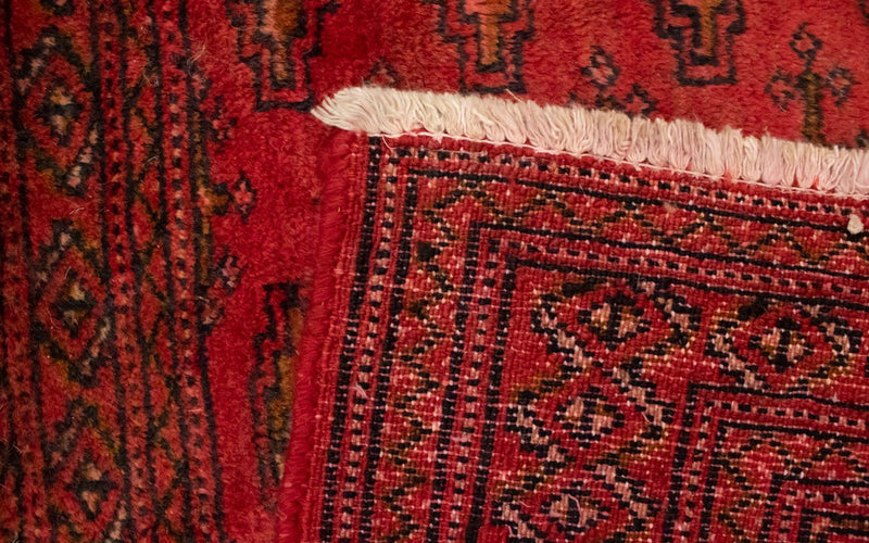 Turkaman tapijt - 130 x 60 cm - rood