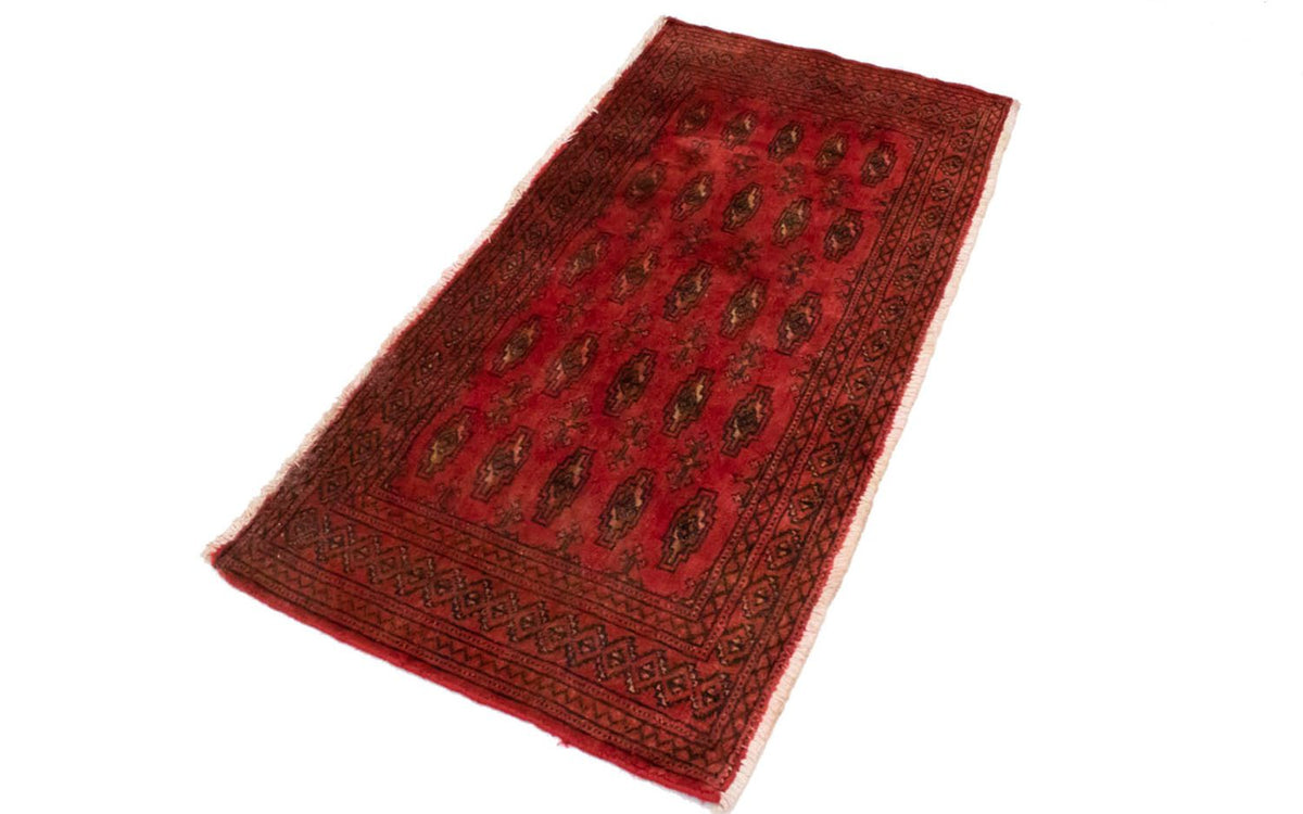 Turkaman tapijt - 130 x 60 cm - rood