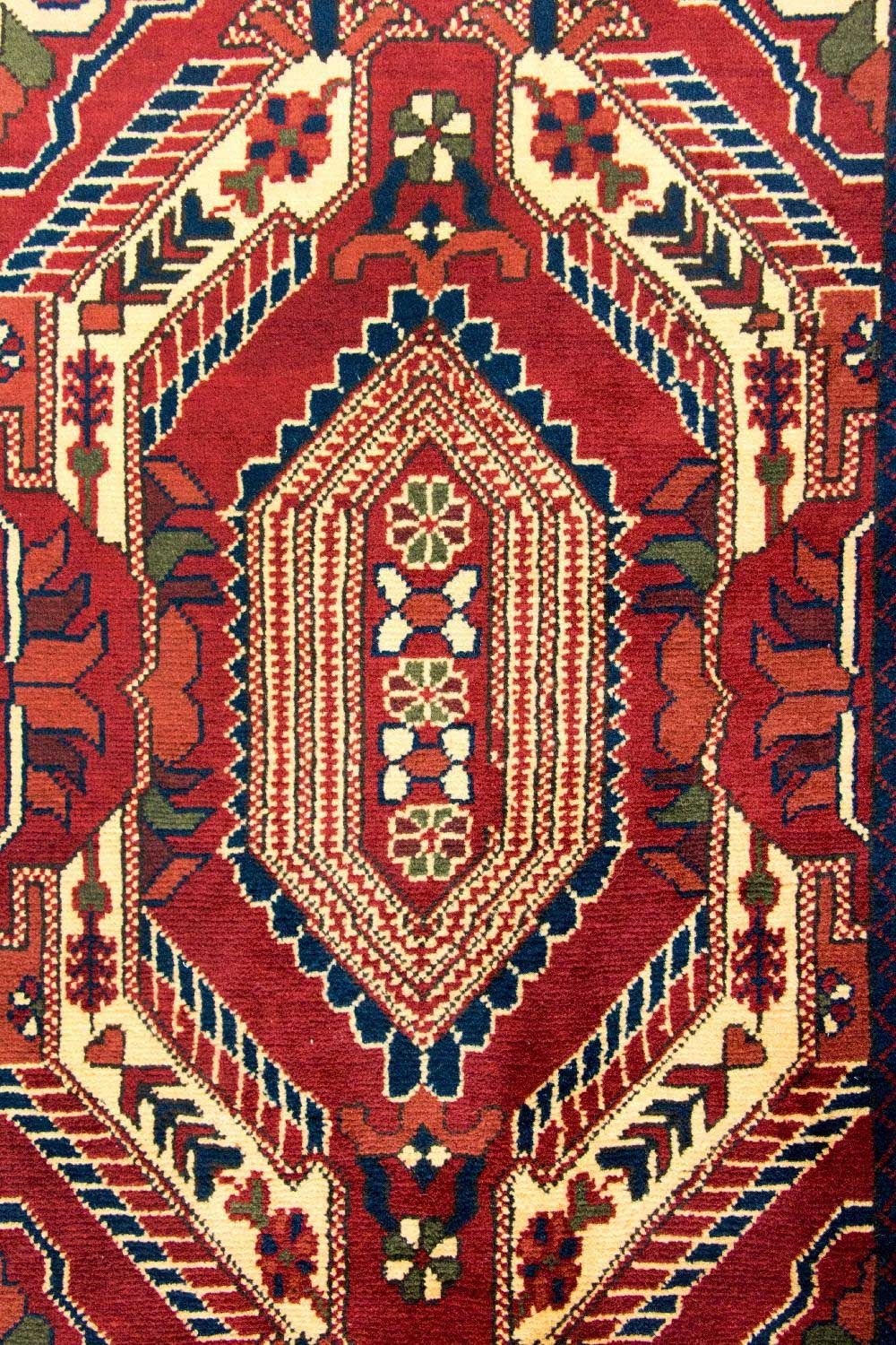 Loper Afghaans tapijt - Hatshlu - 307 x 83 cm - rood