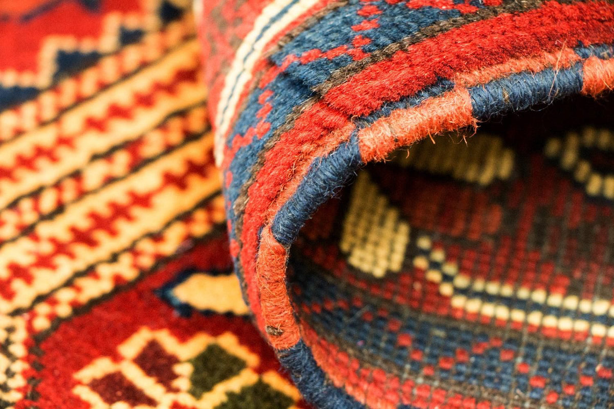 Loper Afghaans tapijt - Hatshlu - 307 x 83 cm - rood