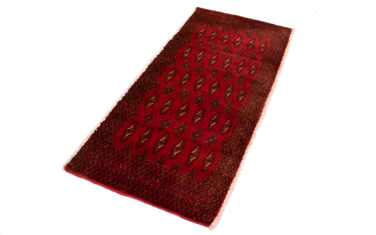 Turkaman tapijt - 130 x 60 cm - rood
