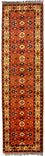 Loper Afghaans tapijt - Hatshlu - 305 x 84 cm - oranje