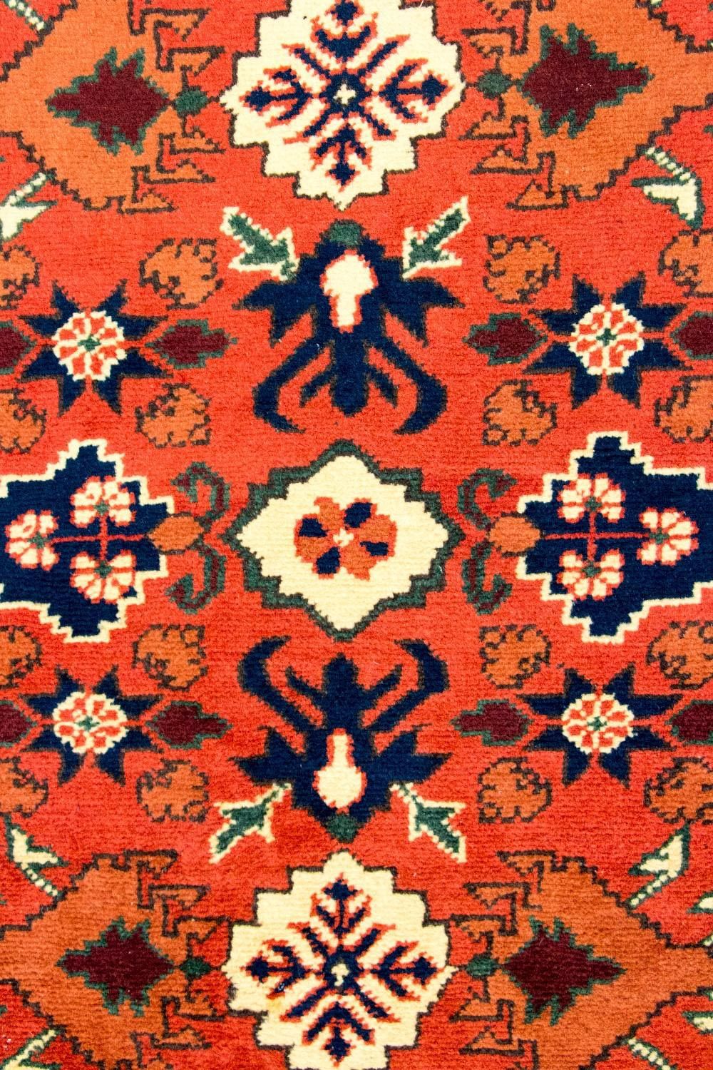 Loper Afghaans tapijt - Hatshlu - 305 x 84 cm - oranje
