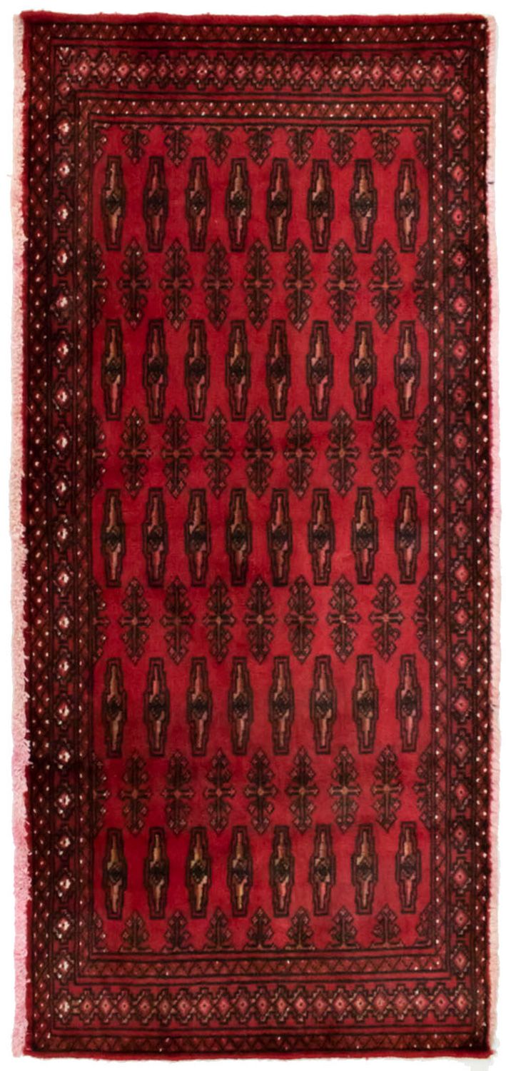 Turkaman tapijt - 130 x 60 cm - rood