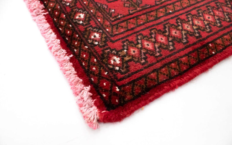 Turkaman tapijt - 130 x 60 cm - rood