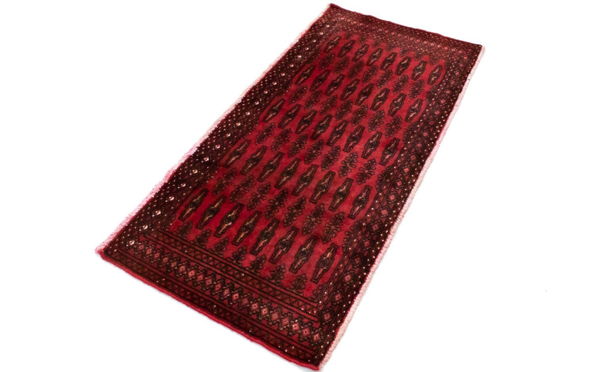 Turkaman tapijt - 130 x 60 cm - rood
