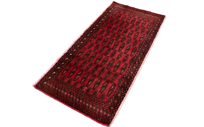 Turkaman tapijt - 130 x 60 cm - rood