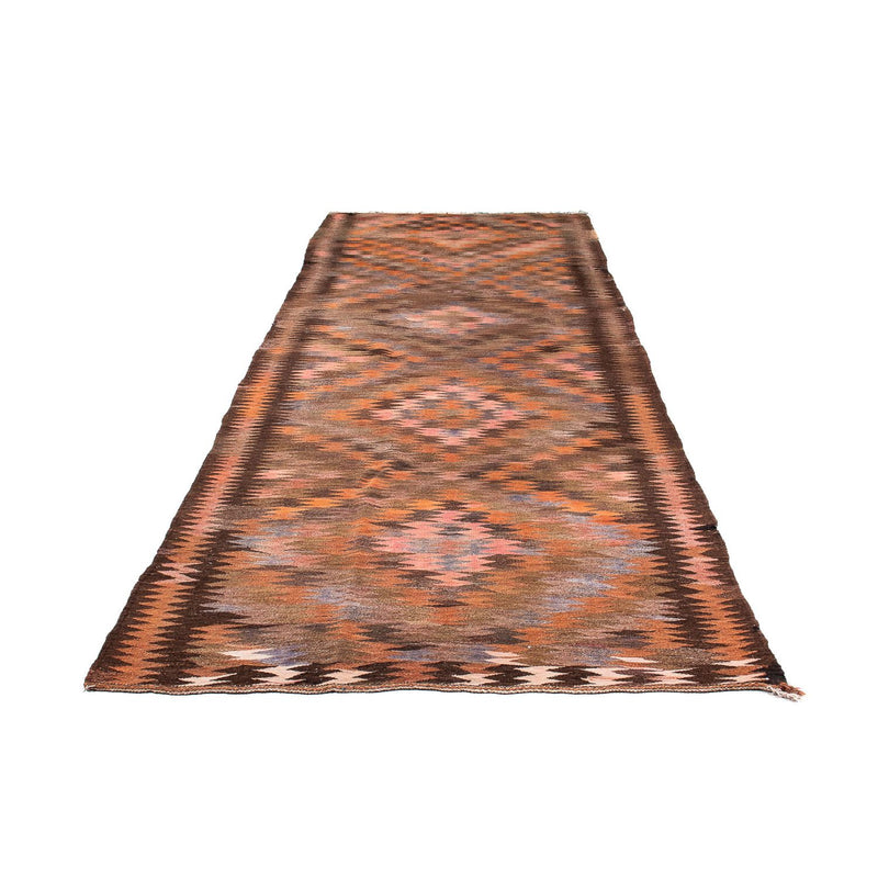 Loper Kelim tapijt - Oud - 380 x 140 cm - veelkleurig
