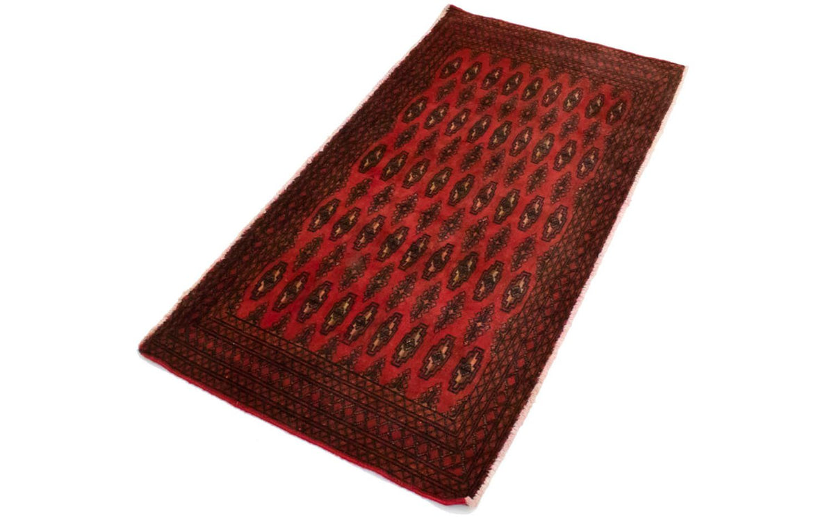 Turkaman tapijt - 130 x 60 cm - rood