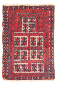Baluch tapijt - Gebedskleed - 127 x 80 cm - rood