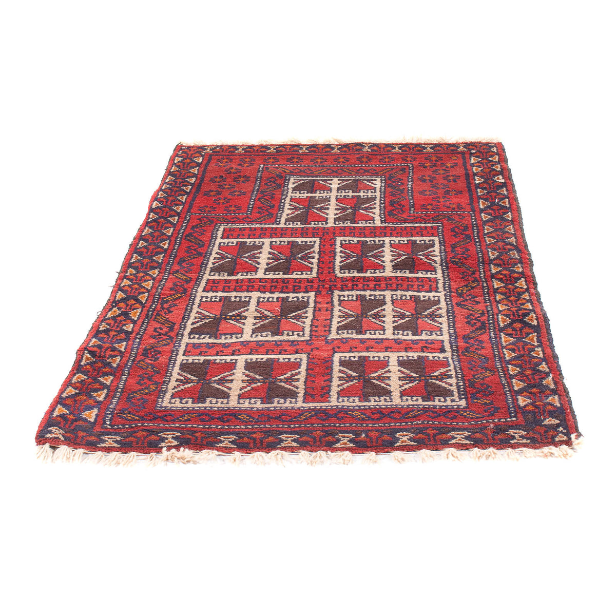 Baluch tapijt - Gebedskleed - 127 x 80 cm - rood