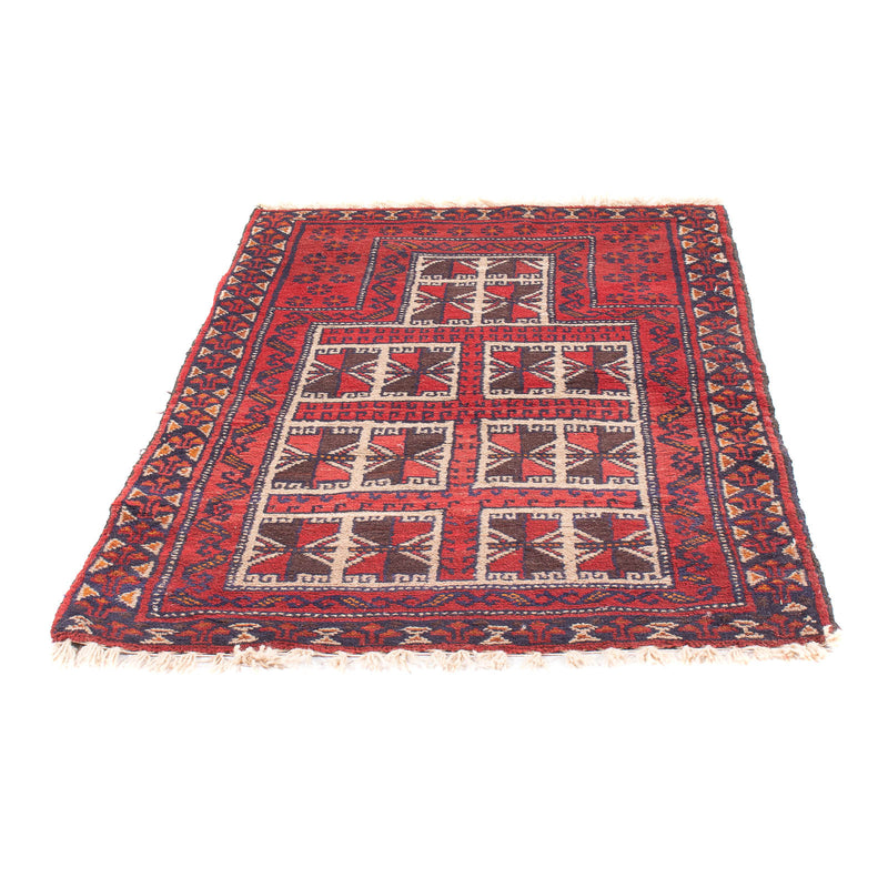Baluch tapijt - Gebedskleed - 127 x 80 cm - rood