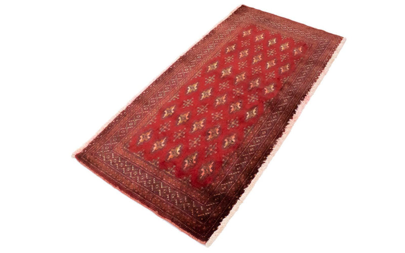 Turkaman tapijt - 130 x 60 cm - rood