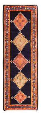 Loper Kelim tapijt - Oud - 330 x 120 cm - veelkleurig