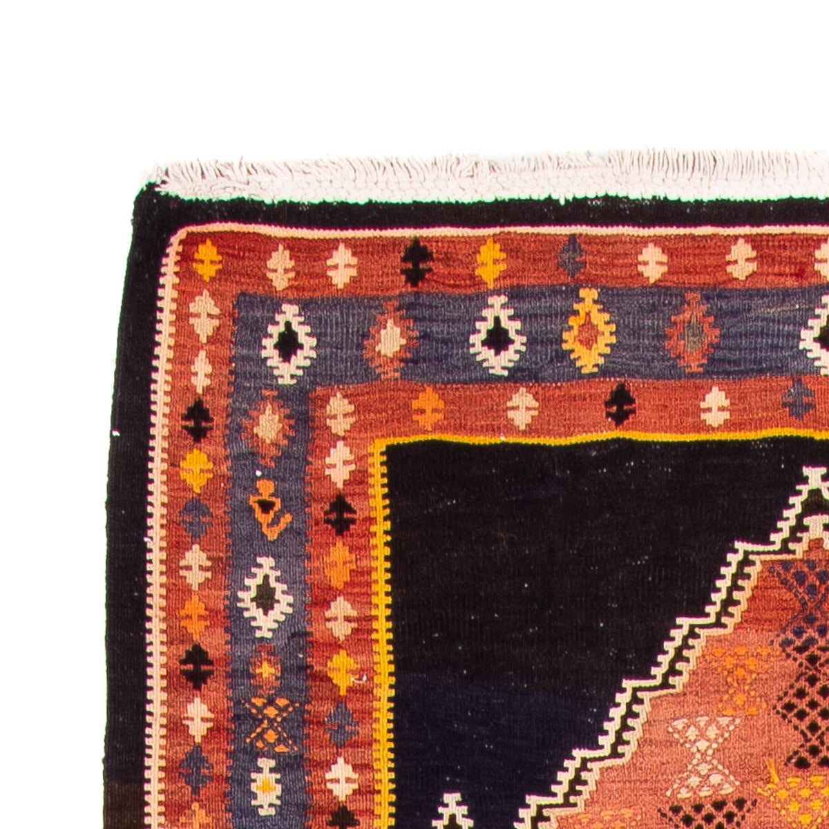 Loper Kelim tapijt - Oud - 330 x 120 cm - veelkleurig