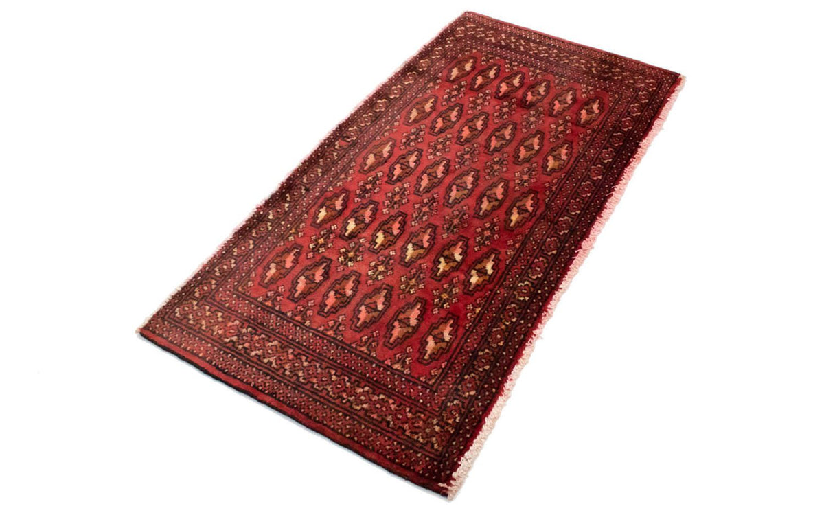 Turkaman tapijt - 130 x 60 cm - rood