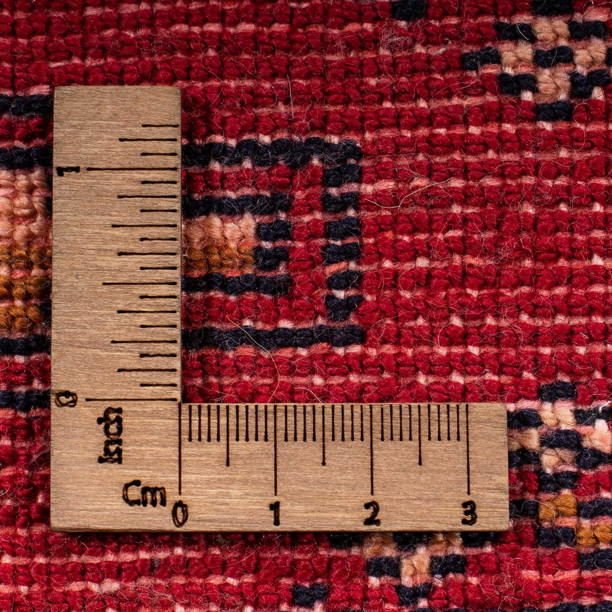 Turkaman tapijt - 130 x 60 cm - donkerrood