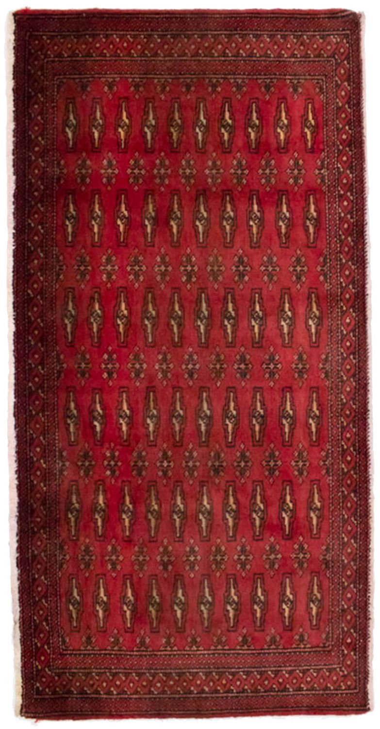 Turkaman tapijt - 130 x 60 cm - rood
