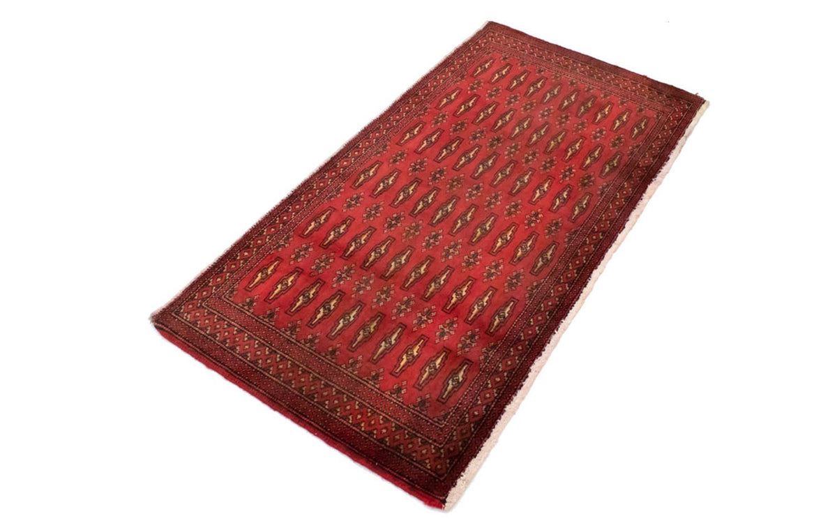 Turkaman tapijt - 130 x 60 cm - rood
