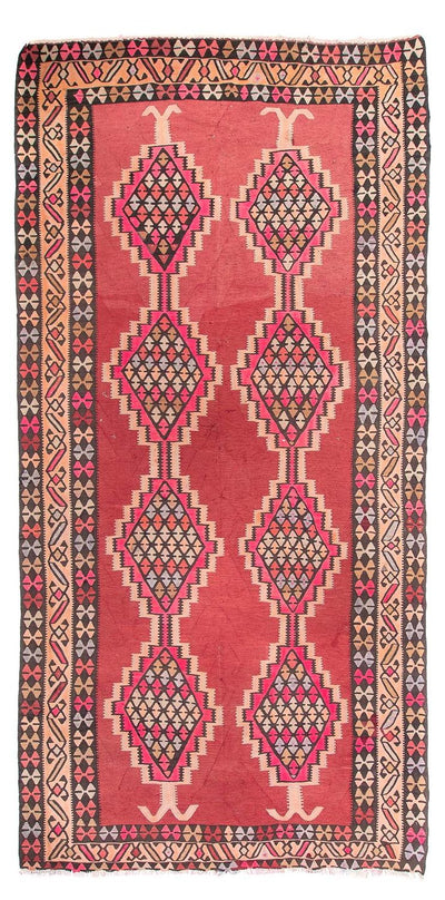Antiek kilim Tapijt 185x380cm