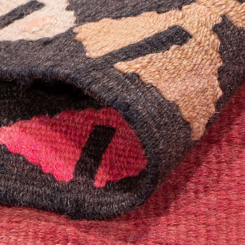 Loper Kelim tapijt - Oud - 380 x 185 cm - rood