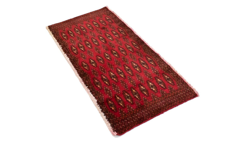 Turkaman tapijt - 130 x 60 cm - rood