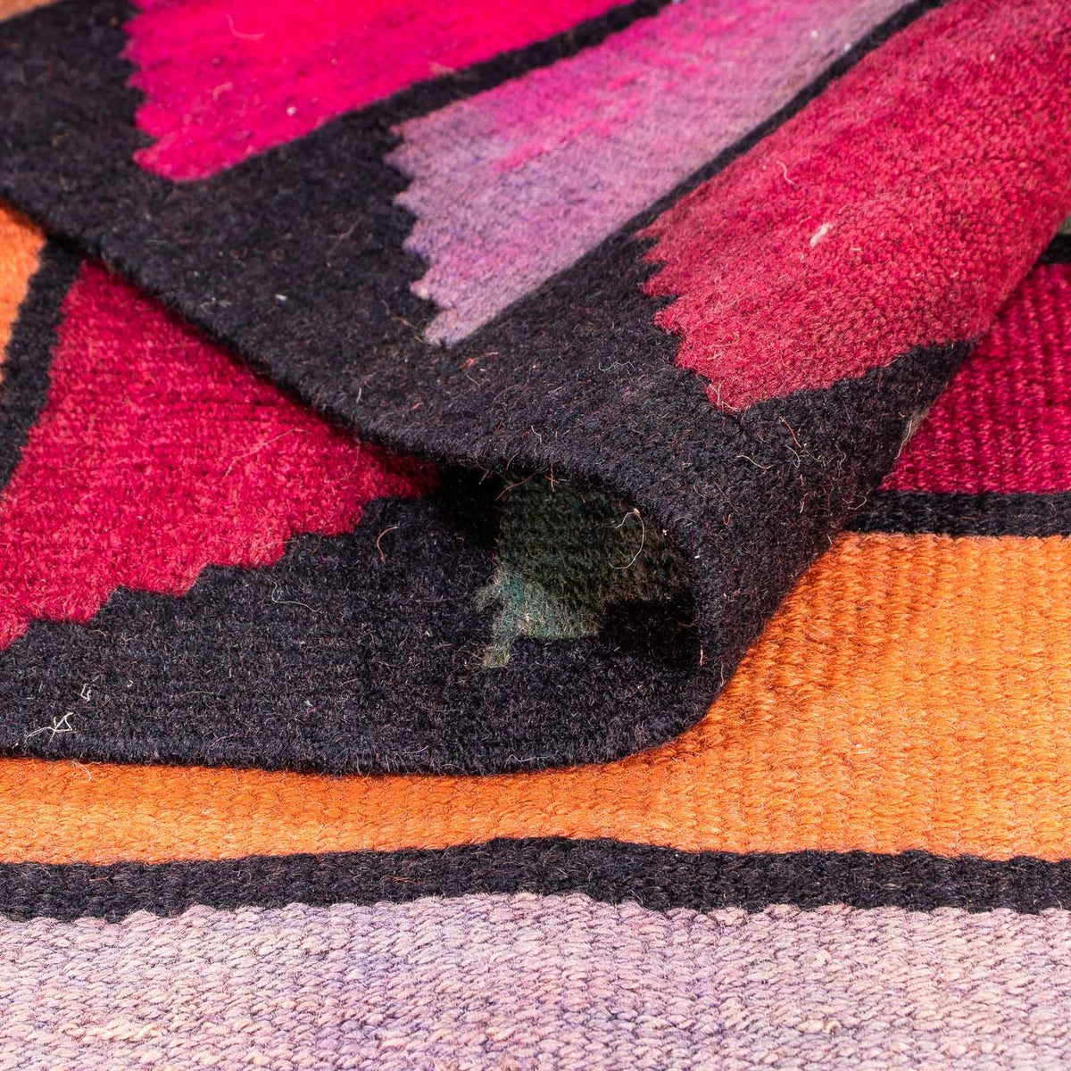 Loper Kelim tapijt - Oud - 330 x 150 cm - veelkleurig