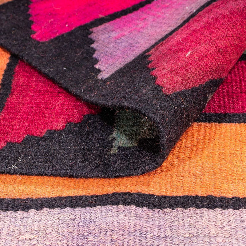 Loper Kelim tapijt - Oud - 330 x 150 cm - veelkleurig