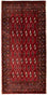 Turkaman tapijt - 130 x 60 cm - rood