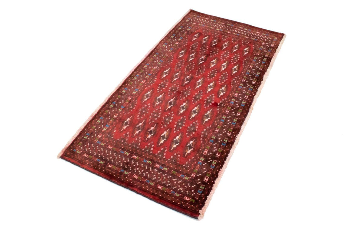 Turkaman tapijt - 130 x 60 cm - rood