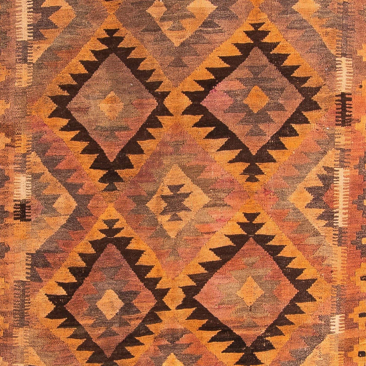 Loper Kelim tapijt - Oud - 330 x 190 cm - veelkleurig