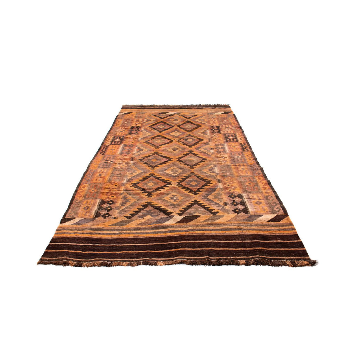 Loper Kelim tapijt - Oud - 330 x 190 cm - veelkleurig