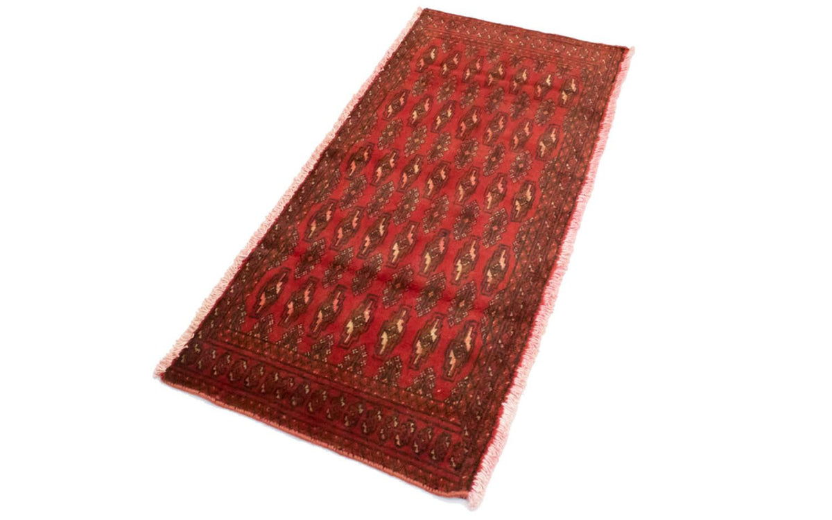 Turkaman tapijt - 130 x 60 cm - rood