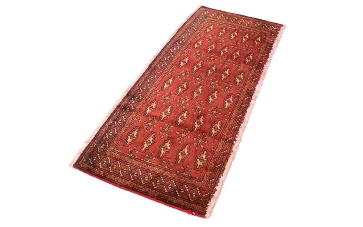 Turkaman tapijt - 130 x 60 cm - rood