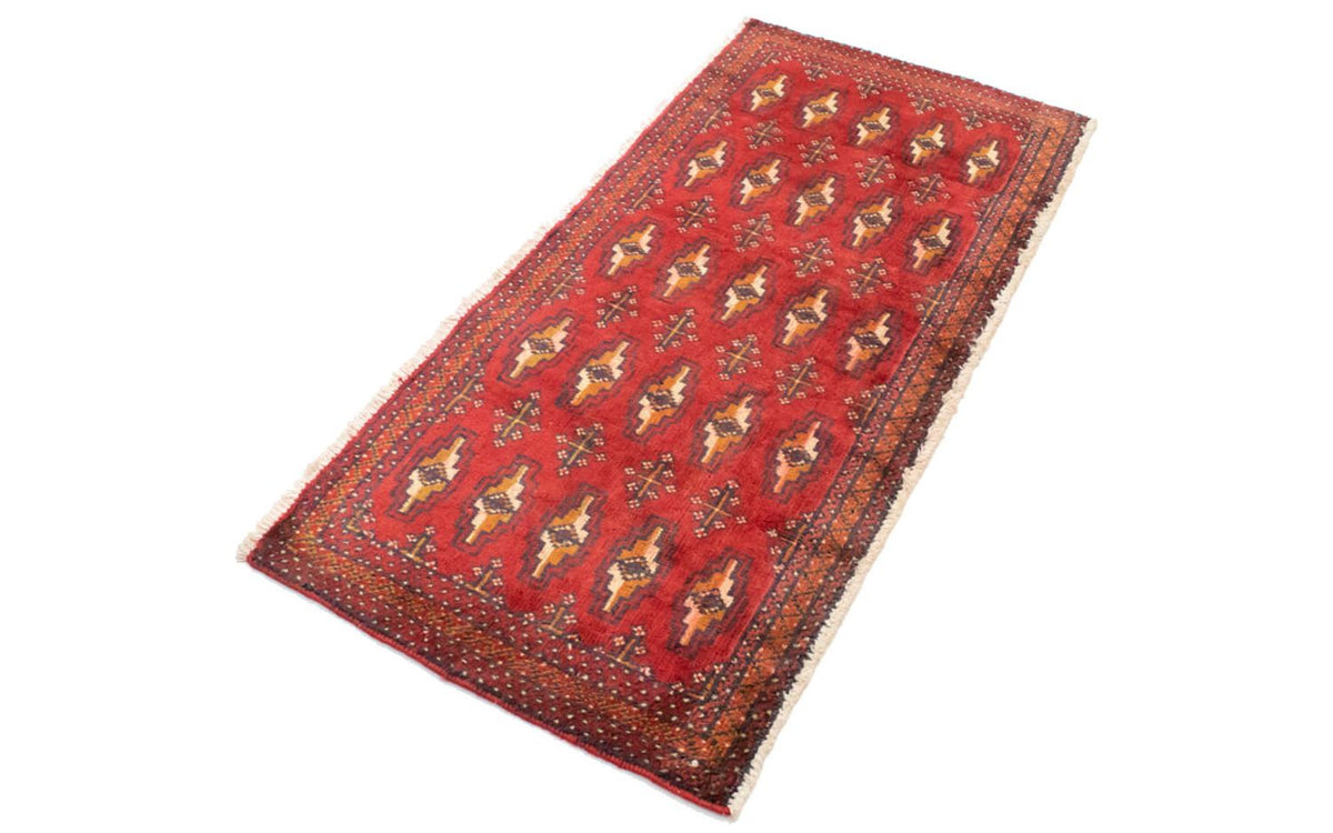 Turkaman tapijt - 130 x 60 cm - rood