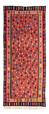 Loper Kelim tapijt - Oud - 330 x 145 cm - veelkleurig