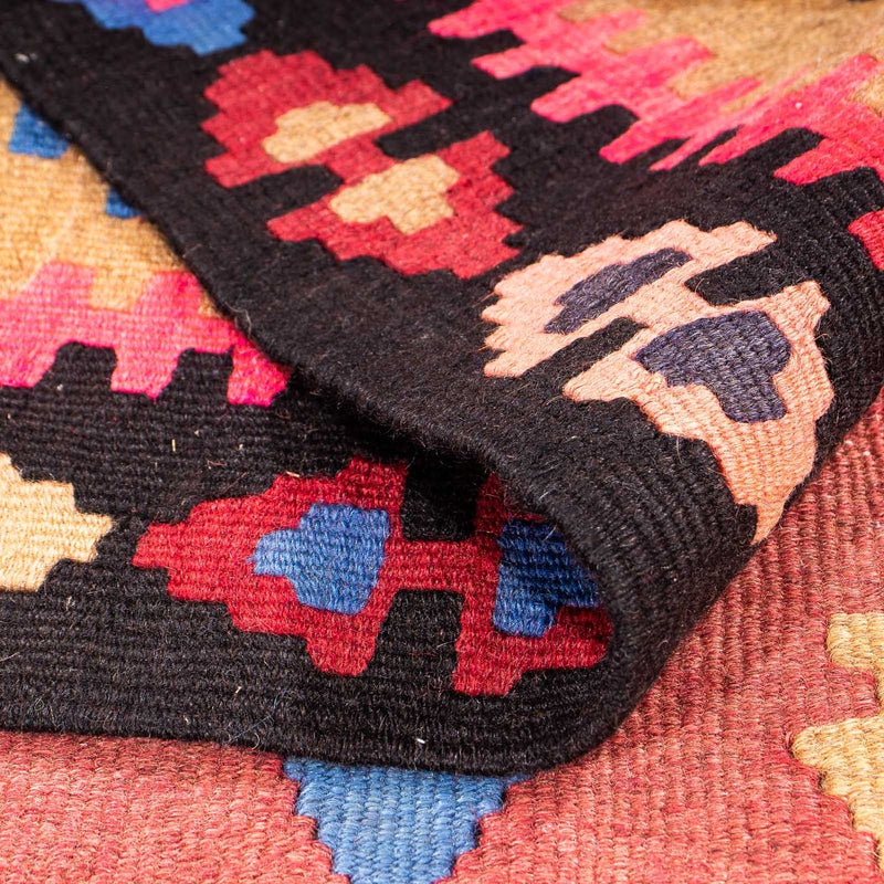 Loper Kelim tapijt - Oud - 330 x 145 cm - veelkleurig