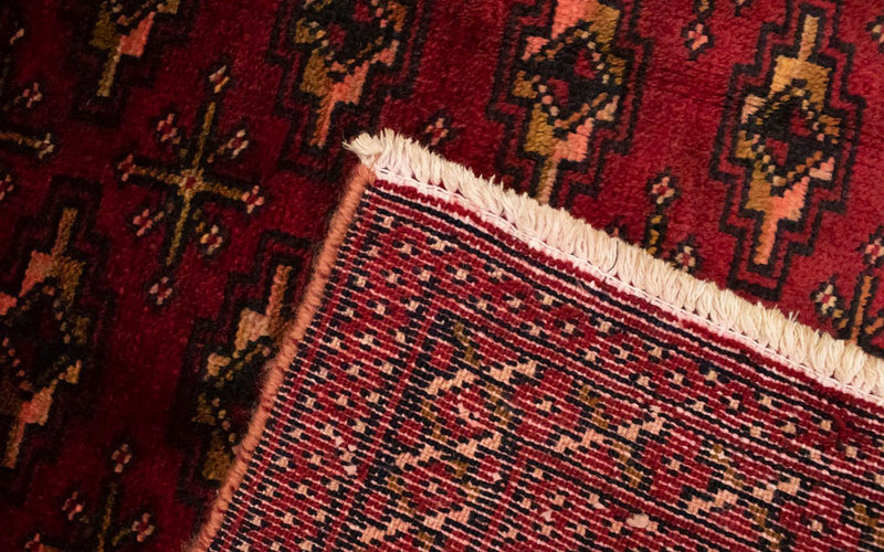 Turkaman tapijt - 130 x 60 cm - rood